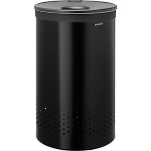 Brabantia Wasmand - Matt Black / Dark Grey - 60 l - Kunststof Deksel