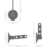 Brabantia Inklapbare Kledinghaak - met Zuignap - Light Grey