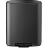 Brabantia - Bo - Prullenbak - Confident Grey - 2 x 30 liter - Afvalscheiding