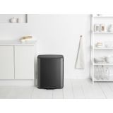 Brabantia - Bo - Prullenbak - Confident Grey - 2 x 30 liter - Afvalscheiding