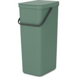 Brabantia - Sort & Go Prullenbak - Fir Green - 40 Liter - Ruimtebesparend