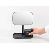 Brabantia - ReNew Make-up Spiegel - Dark Grey - met Accessoireschaal