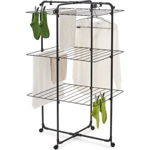 Brabantia - HangOn Droogtoren - Matt Black - Inklapbaar Wasrek - 23 m