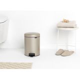 Brabantia - NewIcon - Prullenbak - Metallic Gold - Metaal - 5L