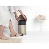 Brabantia - NewIcon - Prullenbak - Metallic Gold - Metaal - 5L