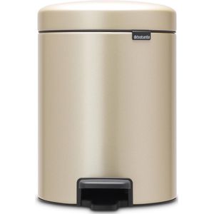 Brabantia - NewIcon - Prullenbak - Metallic Gold - Metaal - 5L