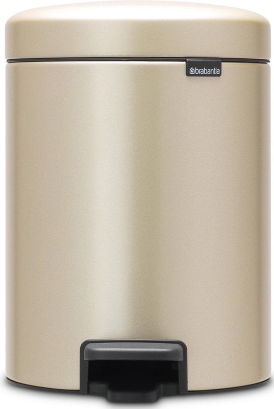 Brabantia - NewIcon - Prullenbak - Metallic Gold - Metaal - 5L