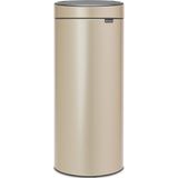 Brabantia - Touch Bin - Prullenbak - Metallic Gold - 30 liter