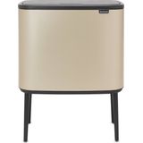 Brabantia Bo Touch Bin Prullenbak - Metallic Gold - 36 Liter - Ruimtebesparend