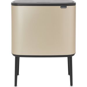 Brabantia Bo Touch Bin Prullenbak - Metallic Gold - 36 Liter - Ruimtebesparend