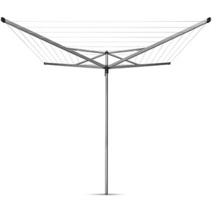 Brabantia Essential Droogmolen - met Betonanker - 40 m - Metallic Grey