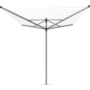 Brabantia - Lift-O-Matic Droogmolen - Metallic Grey - 50 m - Metalen Grondanker