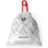 Brabantia perfectFit 5 liter vuilniszakken B rol a 20 zakken wit Kunststof Brabantia Afvalzak (0.0000cm x 33.0000cm)