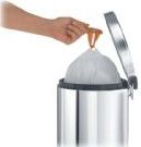 Brabantia perfectFit 5 liter vuilniszakken B rol a 20 zakken wit Kunststof Brabantia Afvalzak (0.0000cm x 33.0000cm)