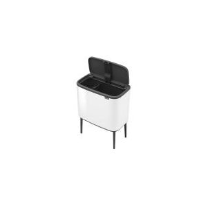Brabantia Bo Touch Bin Prullenbak 11 + 23 liter Afvalscheiding White