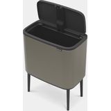 Brabantia - Bo Touch Bin - Prullenbak - Platinum - 36 Liter