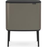 Brabantia - Bo Touch Bin - Prullenbak - Platinum - 36 Liter