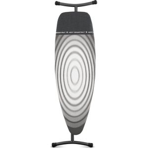 Brabantia Strijkplank D - met Hittebestendige Parkeerplaats - 135 x 45 cm - Titan Oval