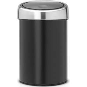 Brabantia - Touch Bin - Afvalemmer - Zwart - 3 Liter - Metaal