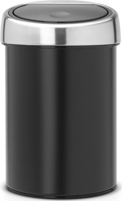 Brabantia - Touch Bin - Afvalemmer - Zwart - 3 Liter - Metaal