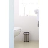 Brabantia - Touch Bin Prullenbak - 3 Liter - Matt Steel - Fingerprint Proof