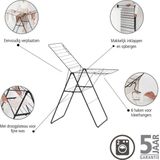 Brabantia HangOn Droogrek 20m Inklapbaar Wasrek Matt Black