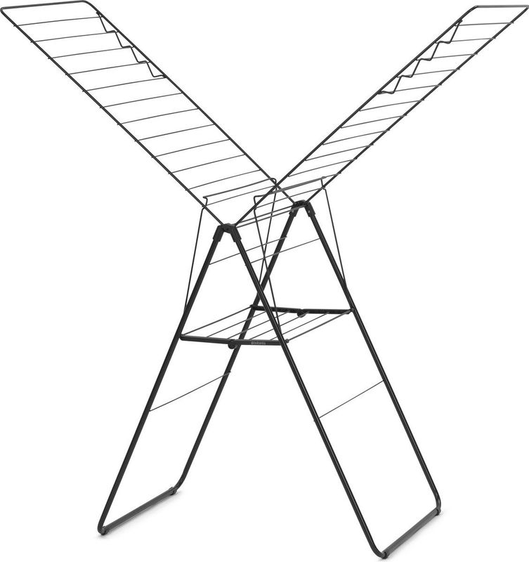 Brabantia HangOn Droogrek 25m Inklapbaar Wasrek Matt Black