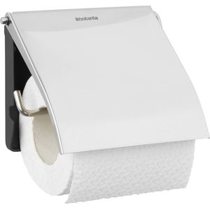 Brabantia ReNew WC Rolhouder met Klep Hangend Zonder boren Brilliant steel