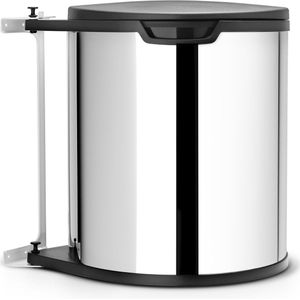 Brabantia - Built-in-Bin Prullenbak - 15 liter - Brilliant Steel