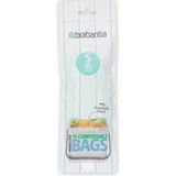 Brabantia PerfectFit Composteerbare Vuilniszakken - 6 l - Code S - 10 stuks