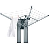 Brabantia WallFix Wanddroogrek - met Opberg-/Beschermbox - 24 m - Metallic Grey