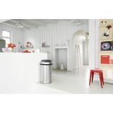 Brabantia - Touch Bin - Afvalemmer - Zilver - RVS - 60L