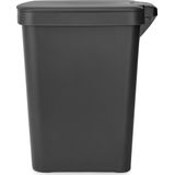 Brabantia - StepUp Prullenbak - Pedaalemmer - Dark Grey - 25 Liter - Gemaakt van 91% Gerecycled Materiaal