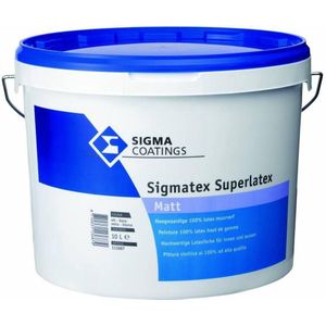 Sigma - Sigmatex Superlatex Matt - Muurverf - Donkere Kleur - 10 Liter
