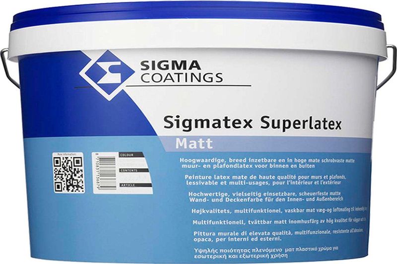 Sigma - Sigmatex Superlatex Matt - Muurverf - Watergedragen - Binnen/Buiten