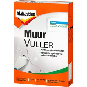 Alabastine - Muurvuller Poeder - 1 KG - Vulmiddelen - Geschikt voor Binnenmuren