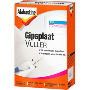 Alabastine - Gipsplaatvuller Poeder - Wit - 750 Gram
