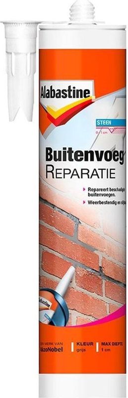 Alabastine - Buitenvoeg Reparatie - 310 ml - Plamuurmiddel