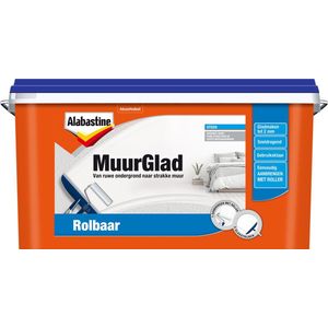 Alabastine - MuurGlad - Gladmakende Muurverf - Wit - Binnengebruik