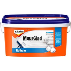 Alabastine - MuurGlad - Muurproduct - Wit - Voor Binnen - Egaliserend