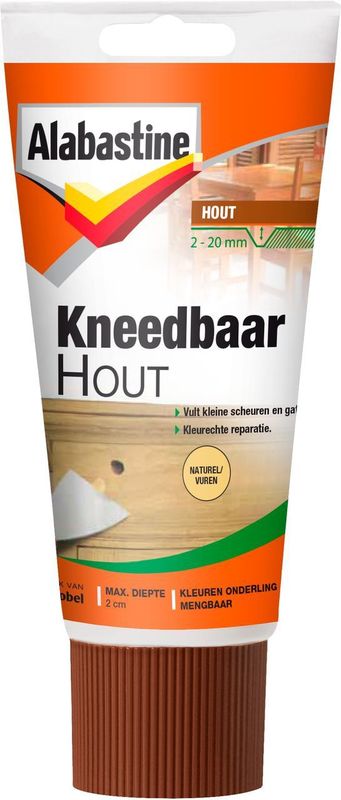 Alabastine - Kneedbaar Hout - Naturel - 200 Gram