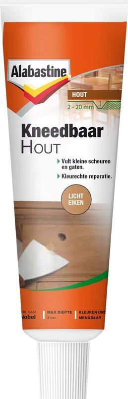 Alabastine - Kneedbaar Hout - Licht eiken - 75 G