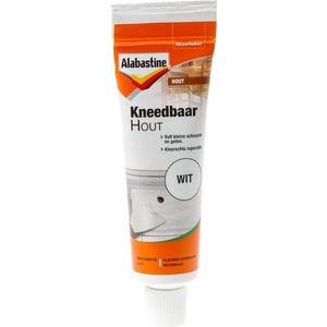 Alabastine Kneedbaar Hout Wit 75Gr