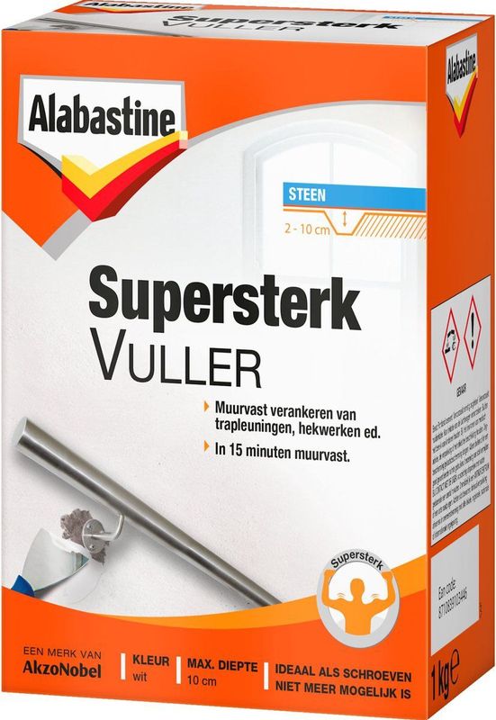 Alabastine - Supersterk Vuller - Plamuur - Steen - Sneldrogend