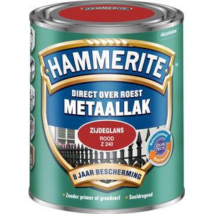 Hammerite Metaallak Zijdeglans Rm - Rood - 0,75L