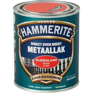 Hammerite Metaallak Zijdeglans Rood 750ml