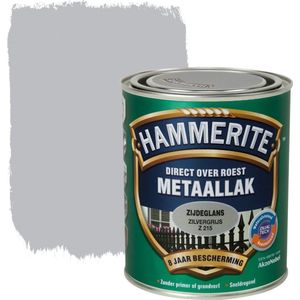 Hammerite Metaallak Zijdeglans Zilver Grijs 0,75 Liter