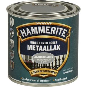 Hammerite Metaallak Zijdeglans Zilvergrijs 0,25L