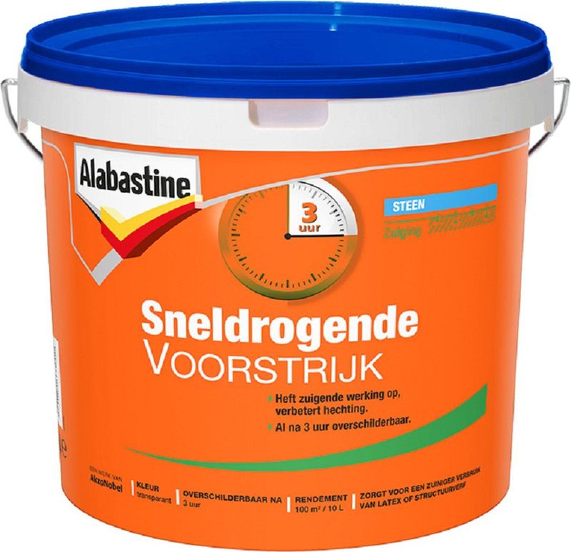 Alabastine - Sneldrogende Voorstrijk - Verf - 10 Liter