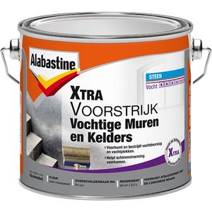 Alabastine Voorstrijk Xtra Vochtige Muren En Kelders Wit 2,5l